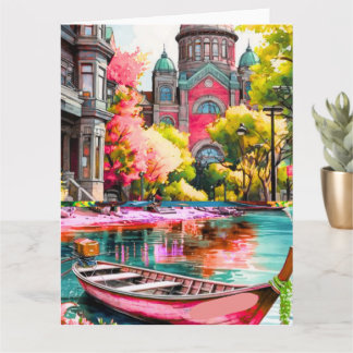 Victoria Travel Art Postcard, Travel Art Postcard, Kaart