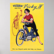 VICTORIA VICKY,  Poster motorfiets