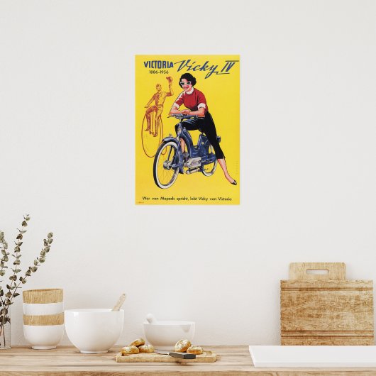VICTORIA VICKY, Poster motorfiets (Keuken)
