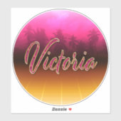 Victoria Vorname Name pink Aufkleber Sticker (Vel)