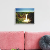 victoria waterval regenboog canvas afdruk (Insitu (Woonkamer))