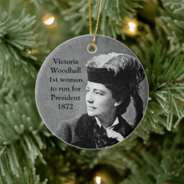 Victoria Woodhull 1st Woman President Candidate Keramisch Ornament