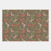 Victoriaalse Engelse Tuin Mix Vogels Bessen Inpakpapier Vel (Voorkant 2)