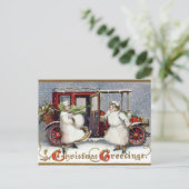  Victoriaans, 1912 Kerst Feestdagenkaart (Staand voorkant)