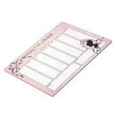 Victoriaans 60s-cameo-Notitieblok met wekelijkse p Notitieblok (Schuin)