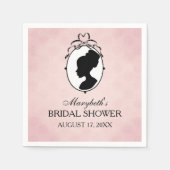 Victoriaans 60s Cameo-Vrijgezellenfeest Servetten (Voorkant)