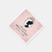 Victoriaans 60s Cameo-Vrijgezellenfeest Servetten (Hoek)