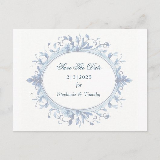 Victoriaans aangepaste vervaagde foto uitnodiging briefkaart (Voorkant)