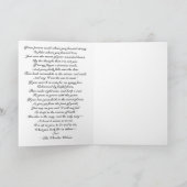 Victoriaans aanmoedigend gedicht "Als iemand zwak  Kaart (Binnen)