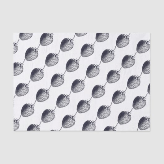 /Victoriaans aardbeiengravering Tissuepapier (Voorkant)