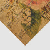 Victoriaans achtergrond voor Waterverf muziekblad Tissuepapier (Detail)