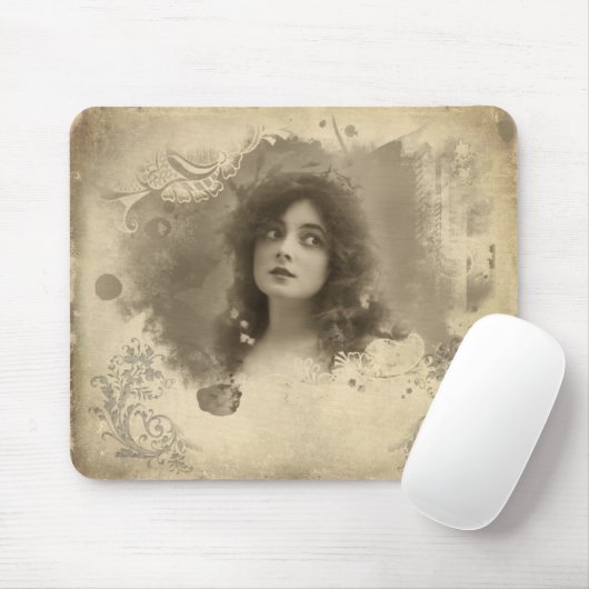 Victoriaans actrice Miss Doro Mousepad Muismat (Met muis)