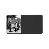 Victoriaans adreslabel etiket (Voorkant)