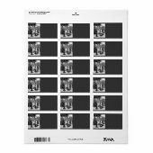 Victoriaans adreslabel etiket (Full Sheet)