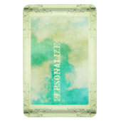 Victoriaans afbeelding lijst wolk blauwgroen crème magneet (Verticaal)