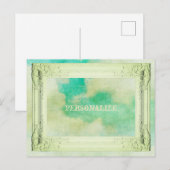 Victoriaans afbeelding lijst wolk schilderen blauw briefkaart (Voorkant / Achterkant)