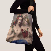 Victoriaans afdruk De scheidingsbreedte Crossbody Tas (Dichtbij)