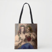 Victoriaans afdruk De scheidingsbreedte Tote Bag (Voorkant)