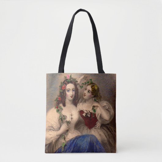 Victoriaans afdruk De scheidingsbreedte Tote Bag (Voorkant)