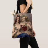 Victoriaans afdruk De scheidingsbreedte Tote Bag (Dichtbij)