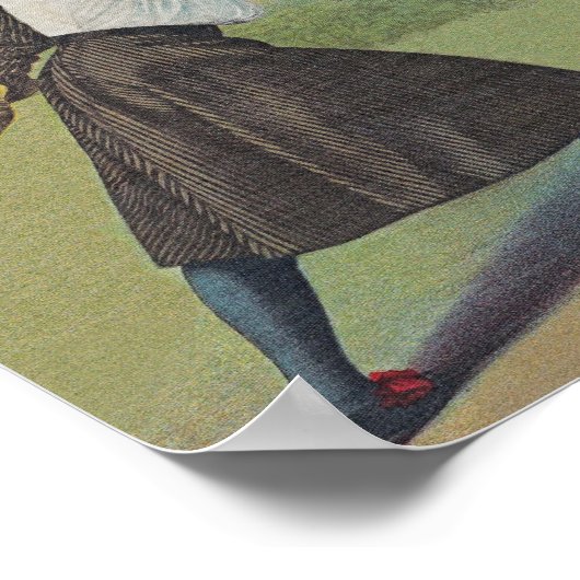 Victoriaans afdruk omheinen. poster (Hoek)