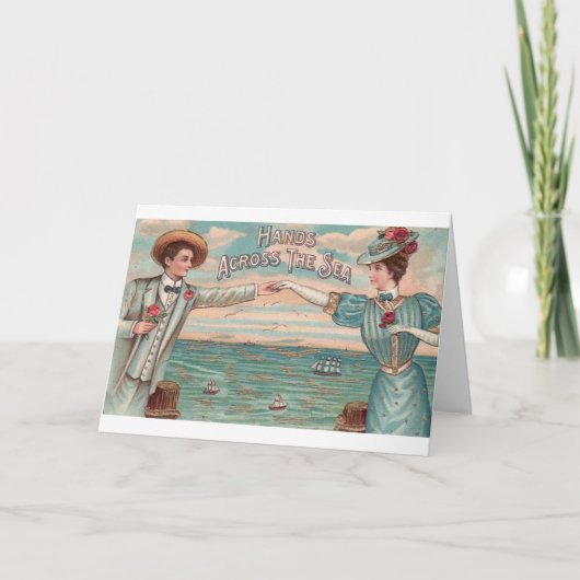 Victoriaans afstand Romance Valentijnsdag Kaart (Voorkant)