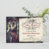  Victoriaans Afstuderen Kaart (Staand voorkant)