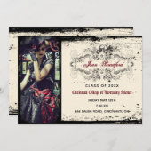  Victoriaans Afstuderen Kaart (Voorkant / Achterkant)