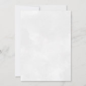 Victoriaans albasten bloemenbruiloft uitnodiging (Achterkant)