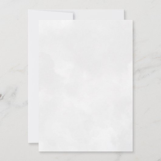 Victoriaans albasten bloemenbruiloft uitnodiging (Achterkant)