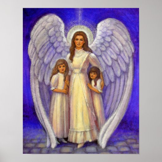 Victoriaans angel art poster meisjes voogd (Voorkant)