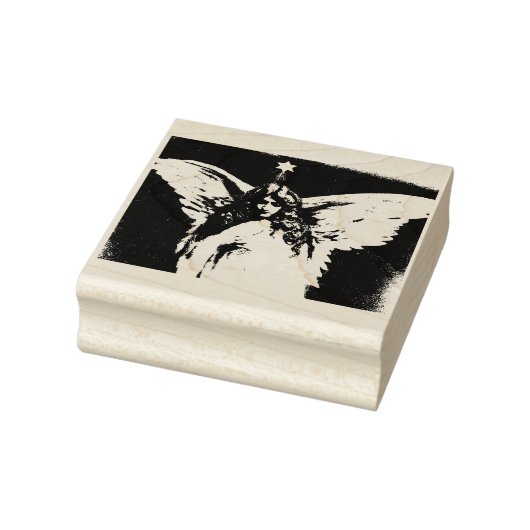 Victoriaans Angel Art Stamp, mooie vrouw vleugels Rubberstempel (Stempel)