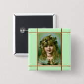 Victoriaans Angel Button (Voorkant /achterkant)