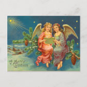 Victoriaans Angel Christmas Briefkaart (Voorkant)