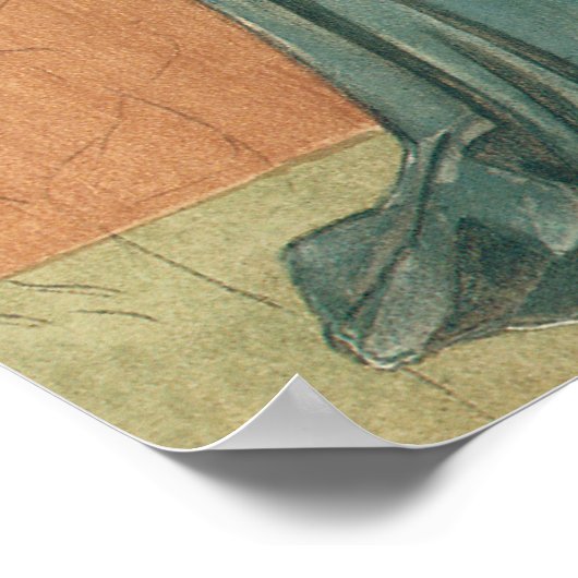  Victoriaans Angel door William Morris Poster (Hoek)