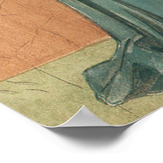  Victoriaans Angel door William Morris Poster (Hoek)