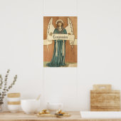  Victoriaans Angel door William Morris Poster (Keuken)