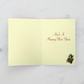 Victoriaans Angel Holiday Kaart (Binnen)