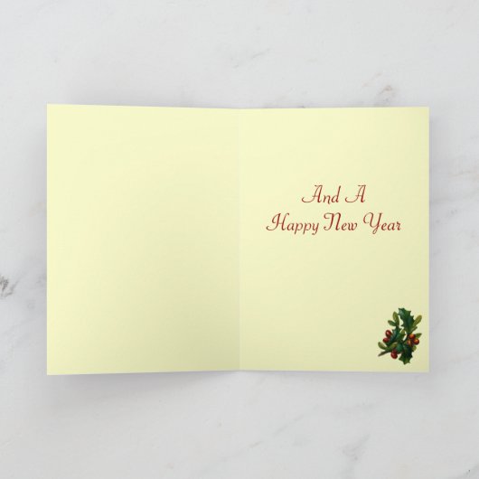 Victoriaans Angel Holiday Kaart (Binnen)