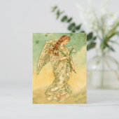 Victoriaans Angel Kerst Briefkaarten (Staand voorkant)