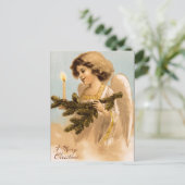 Victoriaans Angel Kerst Briefkaarten (Staand voorkant)