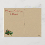 Victoriaans Angel Kerst Briefkaarten (Achterkant)