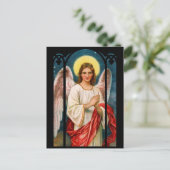 Victoriaans Angel Kerst Briefkaarten (Staand voorkant)