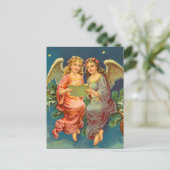 Victoriaans Angel Kerst Briefkaarten (Staand voorkant)
