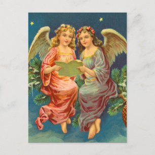 Victoriaans Angel Kerst Briefkaarten