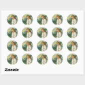 Victoriaans Angel Kerst sticker (Vel)