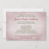  Victoriaans Angel Lamb Meadow Memorial Death Aankondiging (Achterkant)