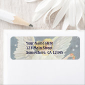 Victoriaans Angel met sterren voor kerstmis met st Etiket (Insitu)