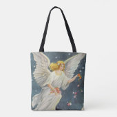 Victoriaans Angel met sterren voor kerstmis met st Tote Bag (Achterkant)