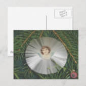 Victoriaans Angel Ornament Briefkaart dat door de (Voorkant / Achterkant)